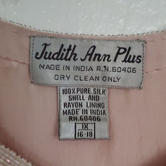 Judith Ann Plus Beaded 100% Silk Jacket Size 1X or 16-19 - Picture 15 of 16
